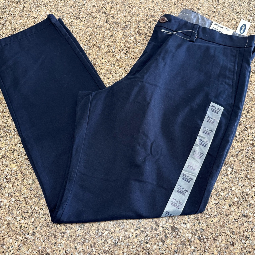 Old Navy Men's Dark Blue Chinos